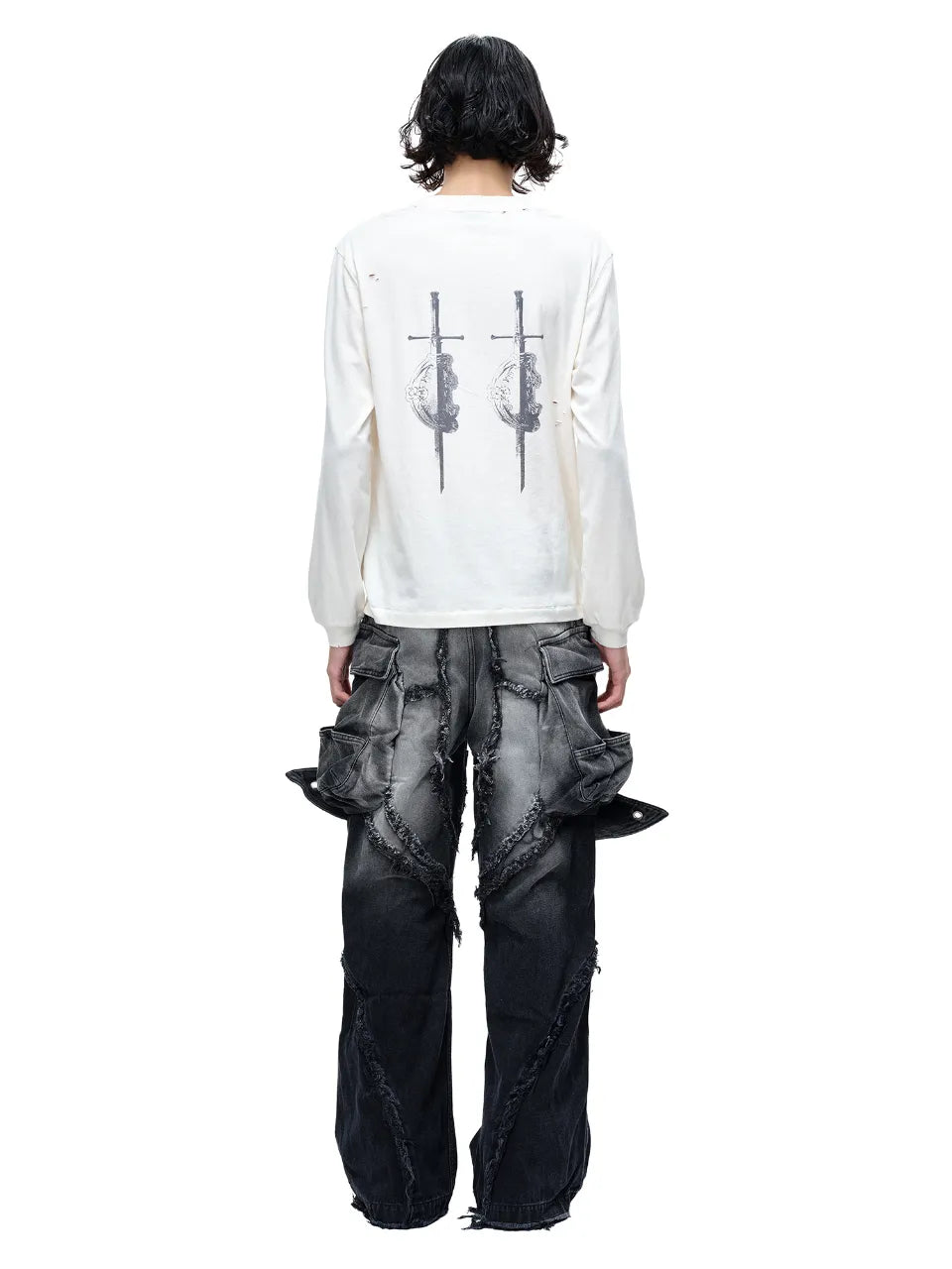 LUMINOUS DAWN SWORD & SHIELD TEE - WHITE