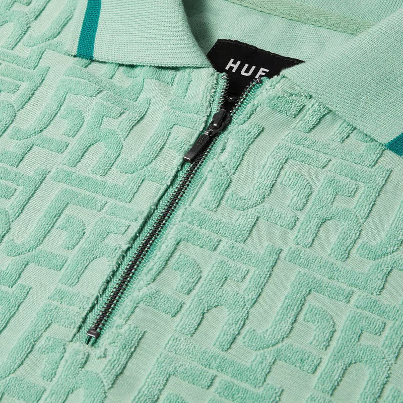 TETHER JACQUARD TERRY TOP