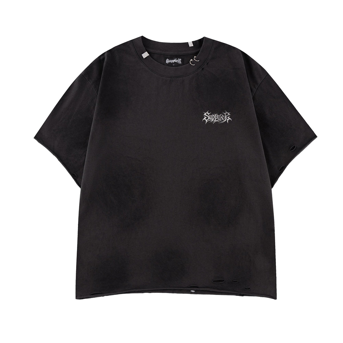 【新着アイテム】SUPPLIER　Pierced Tribal Bones Tee / BLACK, GRAY