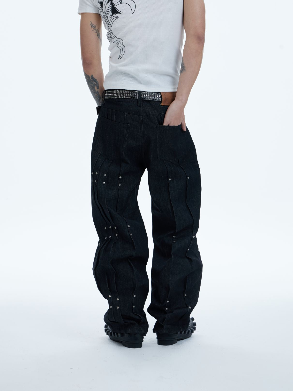 DND4DES　Riveted Pleated Denim