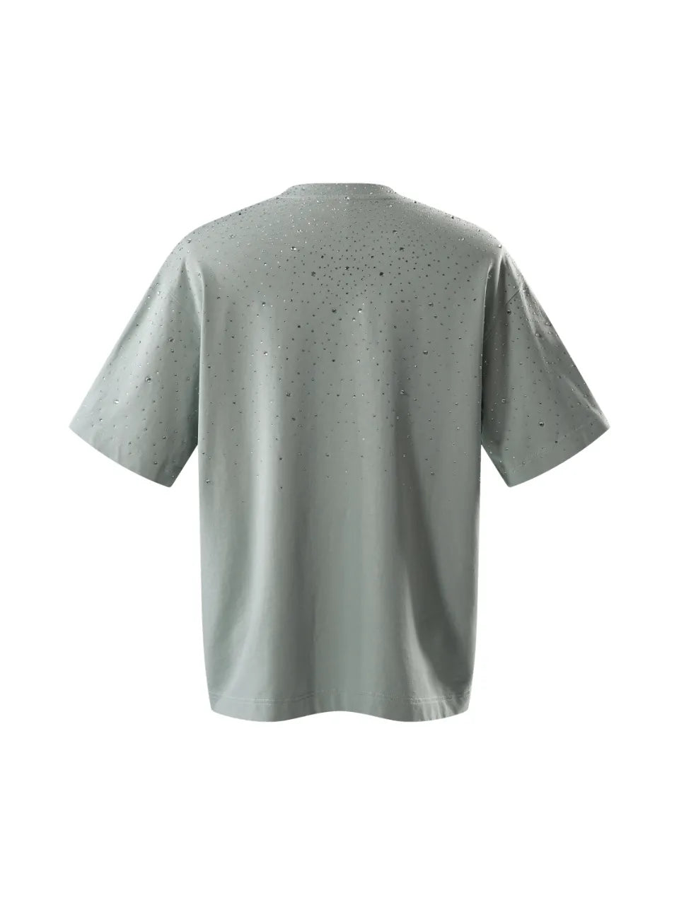 LUMINOUS DAWN RHINESTONE TEE - MINT