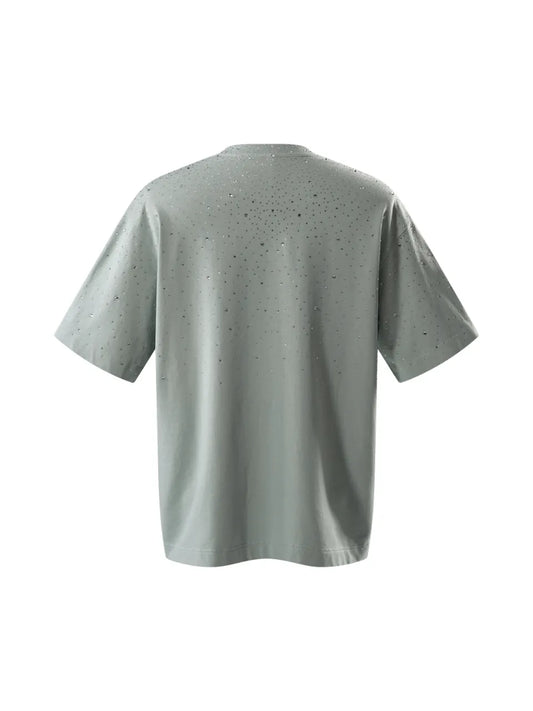 LUMINOUS DAWN RHINESTONE TEE - MINT