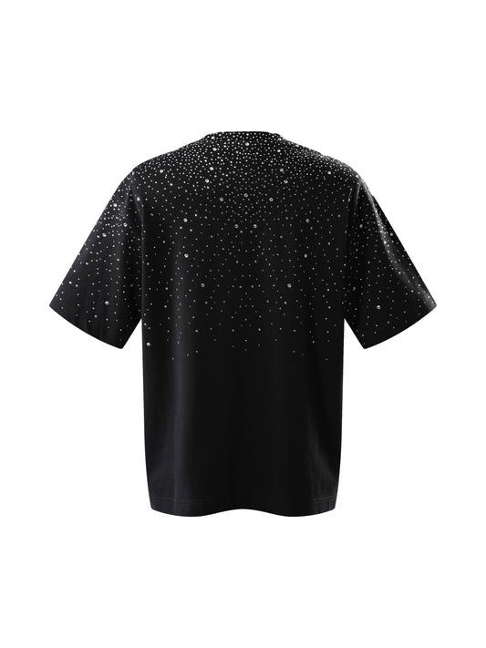 THE BOY HAS NO PATIENCE　LUMINOUS DAWN RHINESTONE TEE