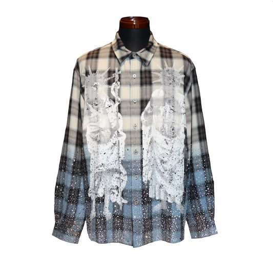 The Boy Has No Patience     Saint Irregular Hot Diamond Plaid Shirt