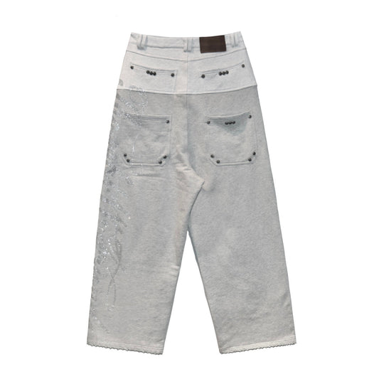 Thought We Friends　Dray Double-Layered Sweatpants