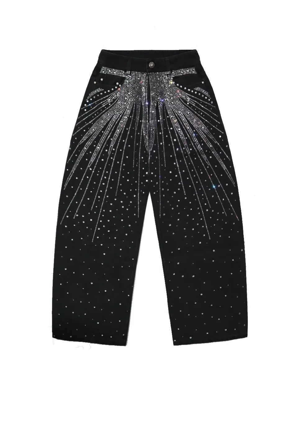 DND4DES Diamond-Splattered Wide-Leg Pants | ラインストーン ワイド