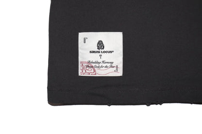 SIRUSI LOGOTYPE HALFTONE S/S Tee - SUMI