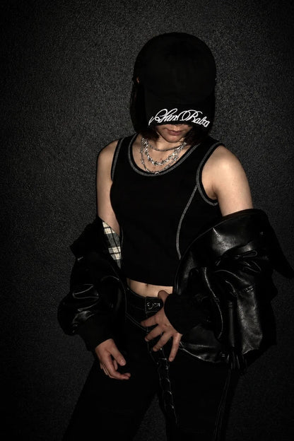Embroidery Logo Cut-Off Brim Cap -Ladies-