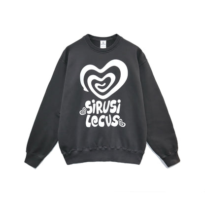 TWO FINGERPRINTS HEART PIGMENT SWEATSHIRT