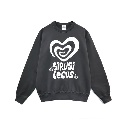 TWO FINGERPRINTS HEART PIGMENT SWEATSHIRT