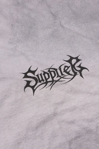 Pierced Tribal Bones Tee - GRAY