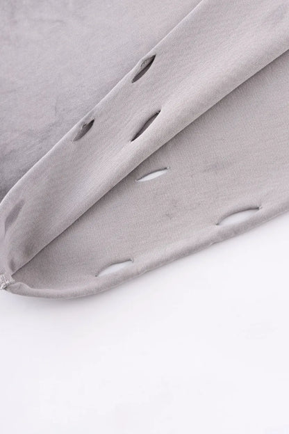 Pierced Tribal Bones Tee - GRAY