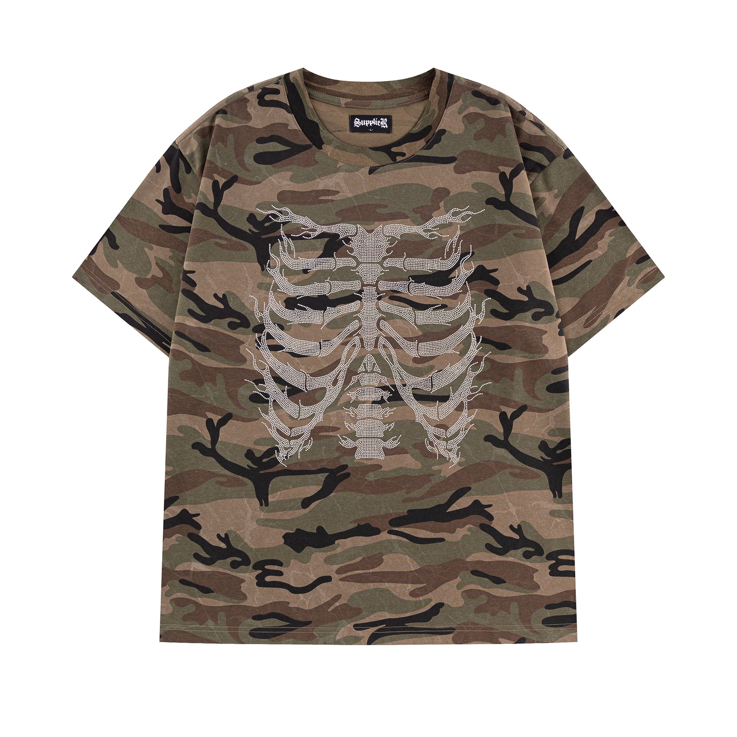Rhinestone Fire Bones Tee