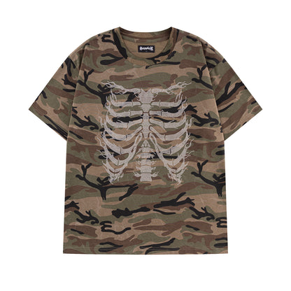 Rhinestone Fire Bones Tee