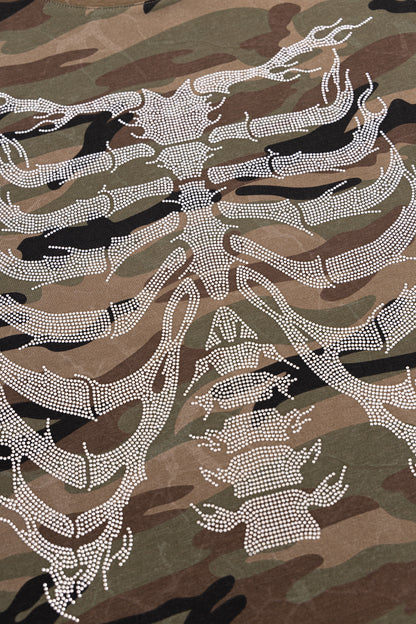 Rhinestone Fire Bones Tee