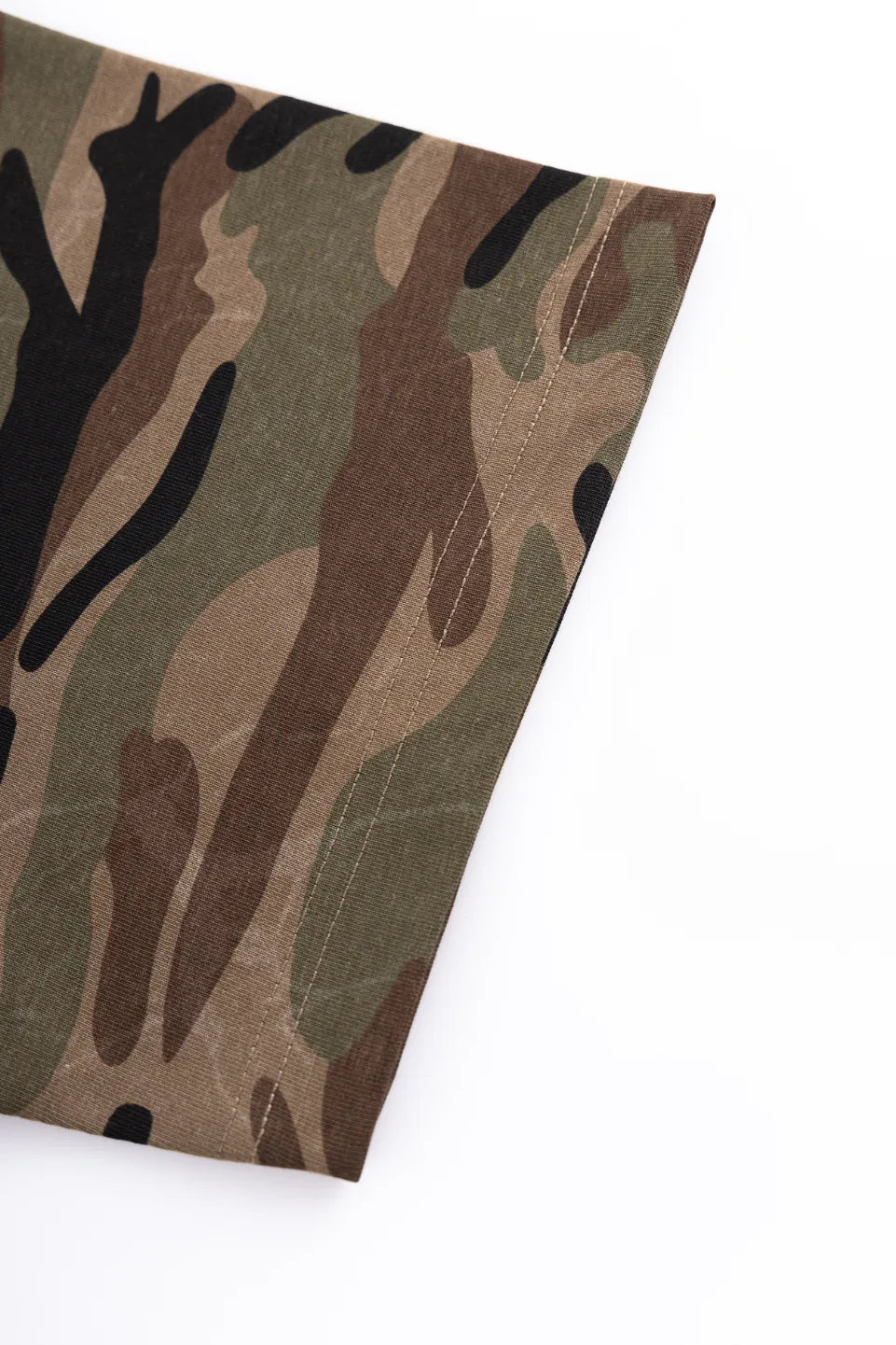 Rhinestone Fire Bones Tee - KHAKI