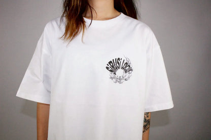 増情報騒 S/S Tee - WHITE
