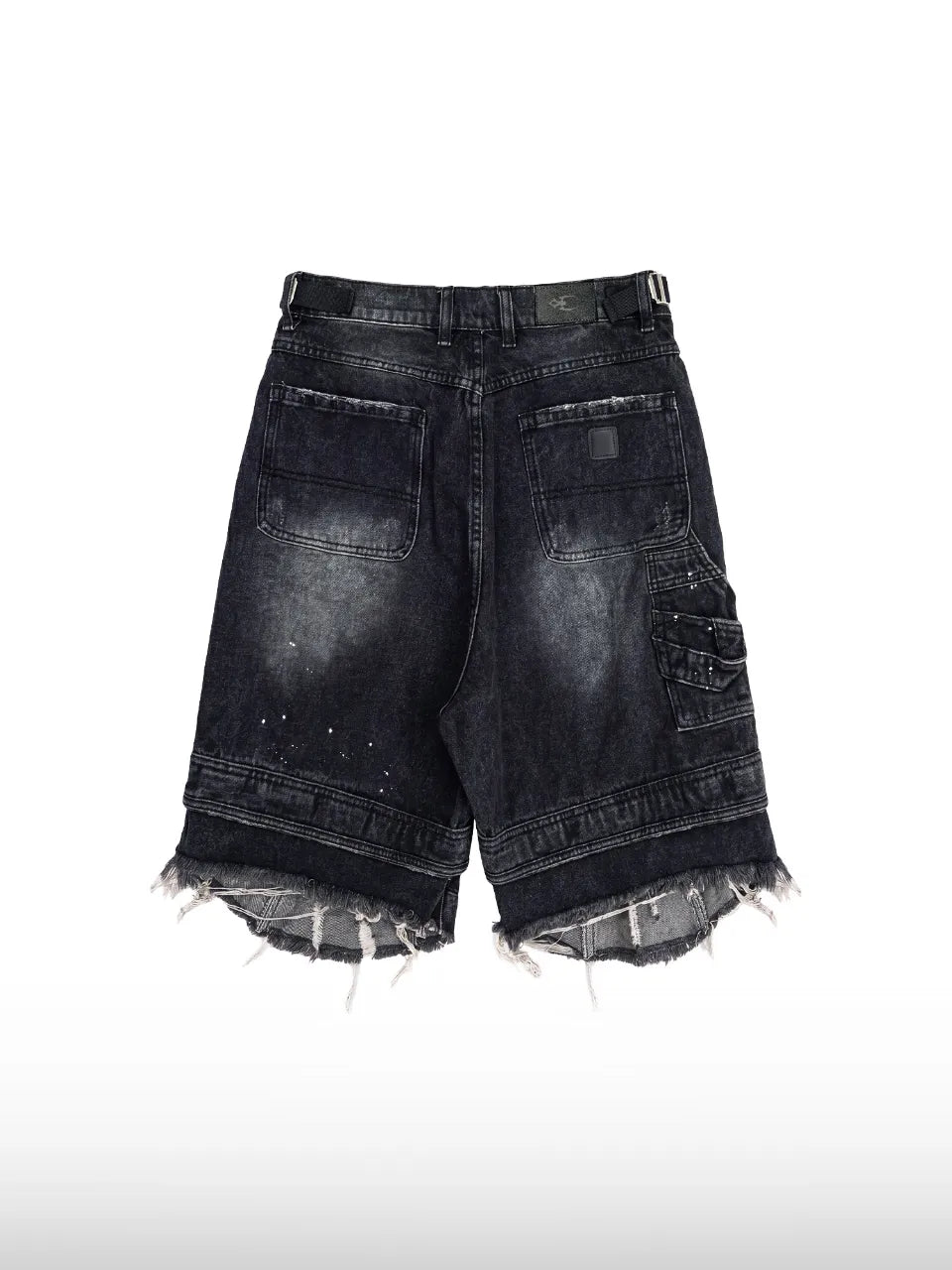 Grunge Denim Shorts