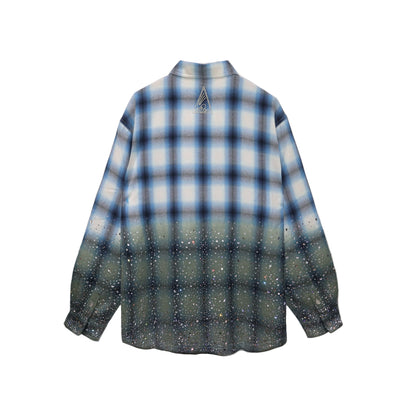 The Boy Has No Patience     Saint Irregular Hot Diamond Plaid Shirt