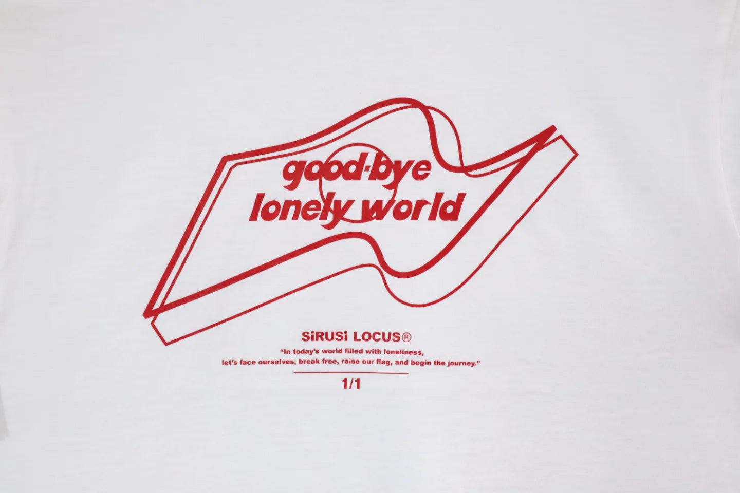 GOOD-BYE LONELY WORLD S/S Tee - WHITE