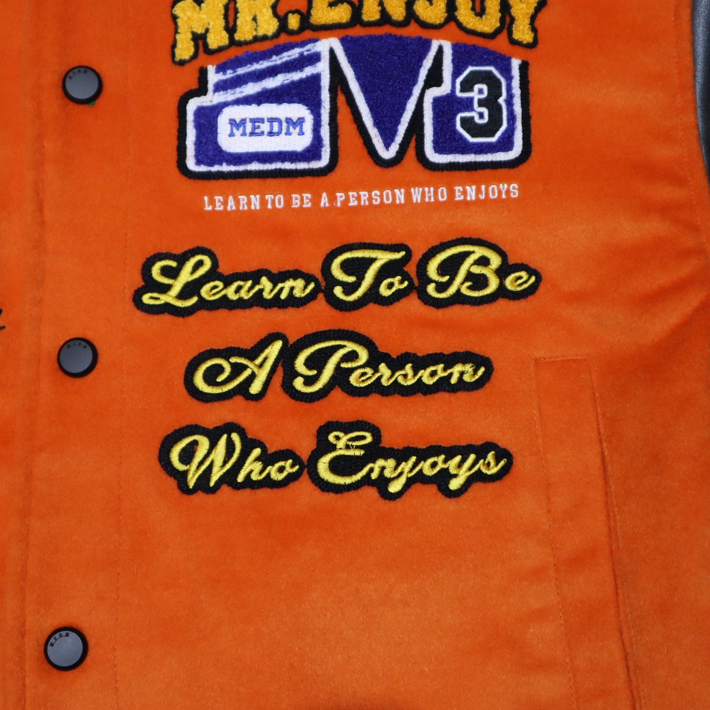 M.E.D.M　BASIC EMBROIDERED BASEBALL JERSEY
