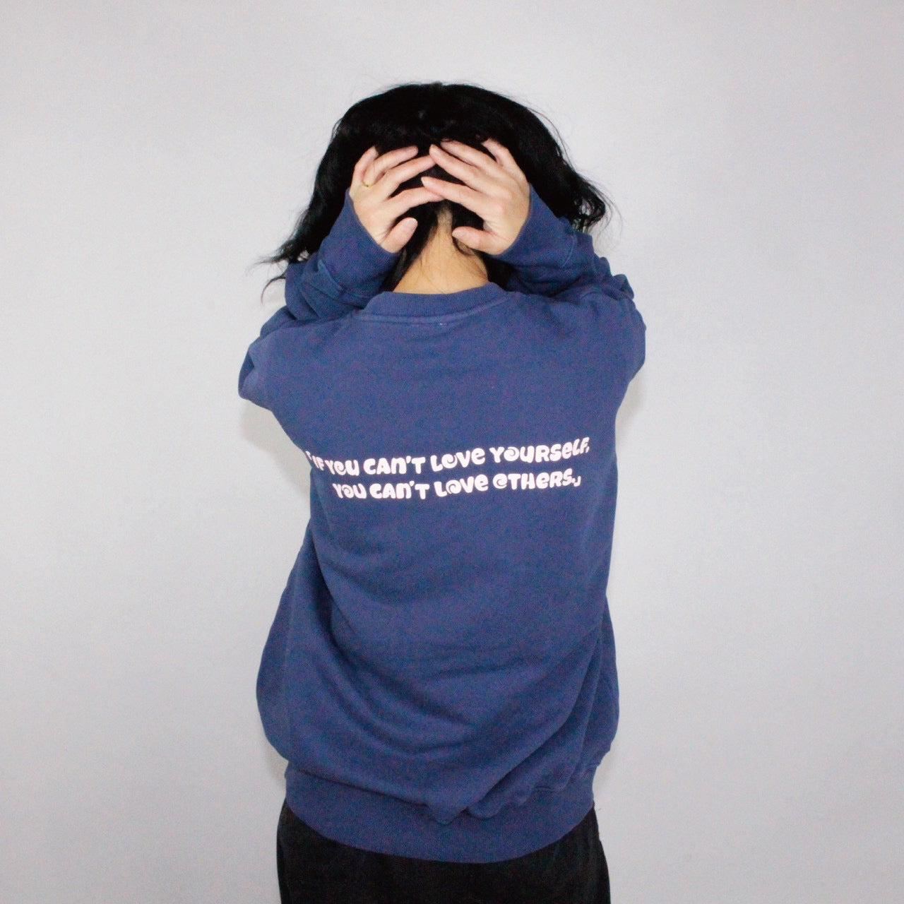 TWO FINGERPRINTS HEART PIGMENT SWEATSHIRT