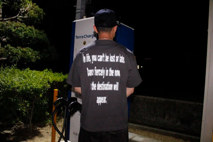 SIRUSI LOGOTYPE HALFTONE S/S Tee - SUMI