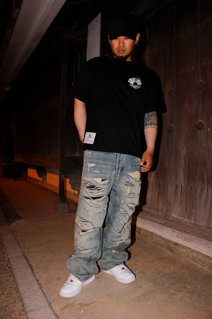 増情報騒 S/S Tee - BLACK