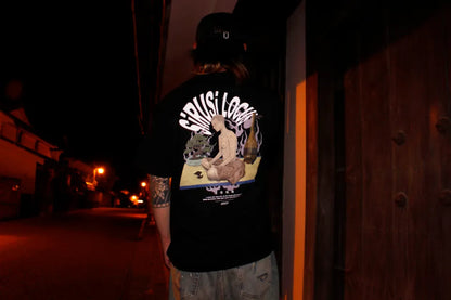 増情報騒 S/S Tee - BLACK