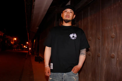 増情報騒 S/S Tee - BLACK