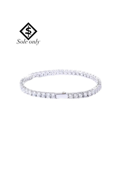 CZ Diamond 4mm Tennis Chain Bracelet