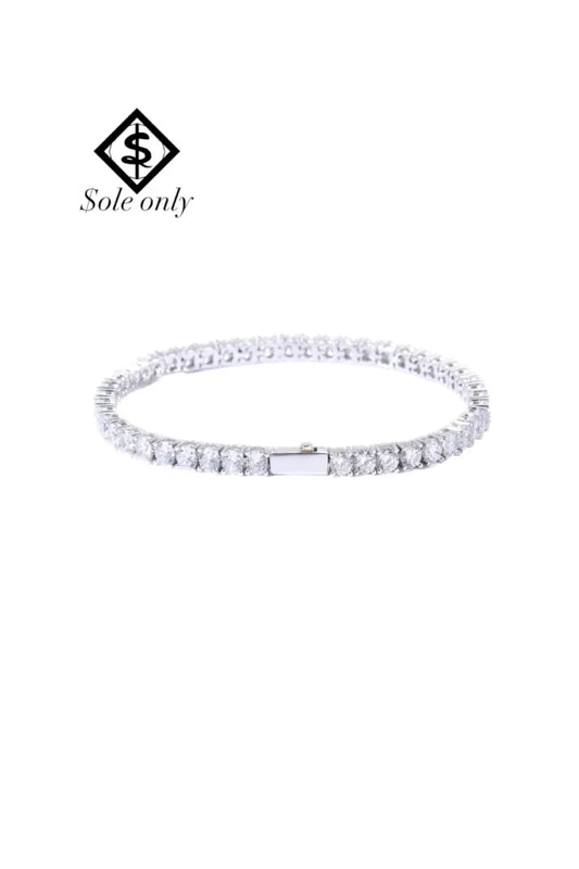 CZ Diamond 4mm Tennis Chain Bracelet