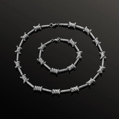 Barbed Wire Motif Bracelet