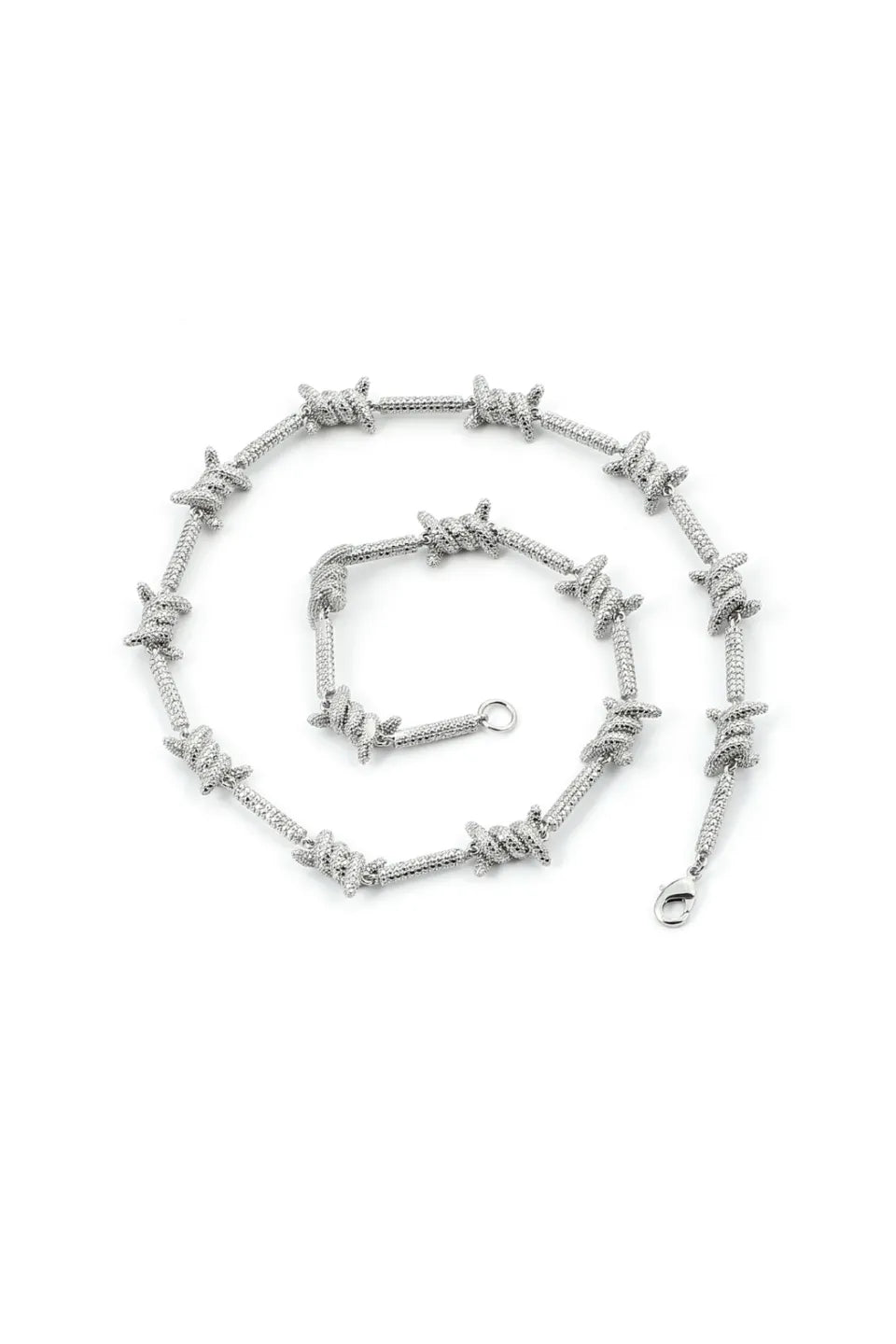 Barbed Wire Motif Necklace