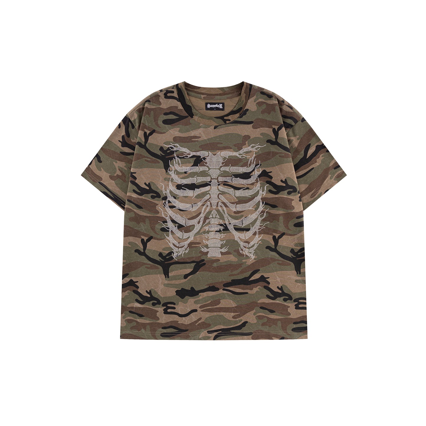 Rhinestone Fire Bones Tee