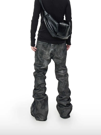 【DISTOPION】 Carbon Jeans （ブラック） 着用ルック 背面