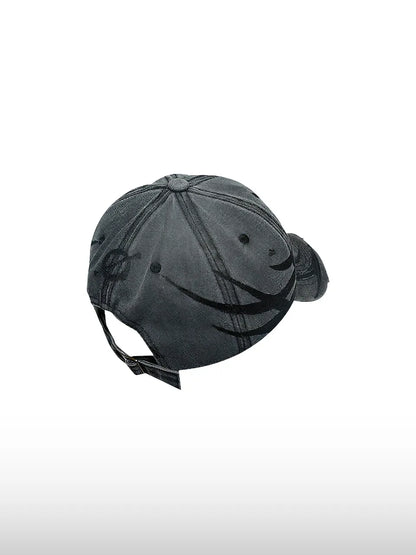 【DISTOPION】 Phantom Tracer Cap （ダークグレー） 斜め背面