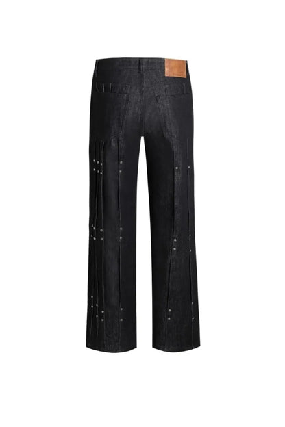 【DND4DES】 Riveted Pleated Denim 背面全体画像