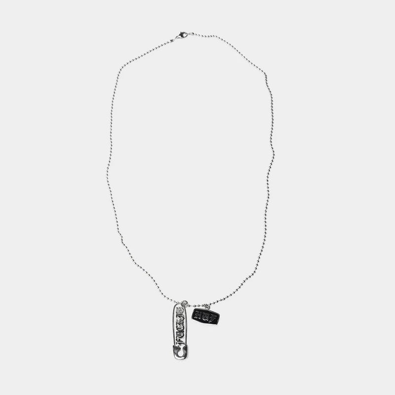 【HUF】 OLD E PENDANT （SILVER） 正面全体画像
