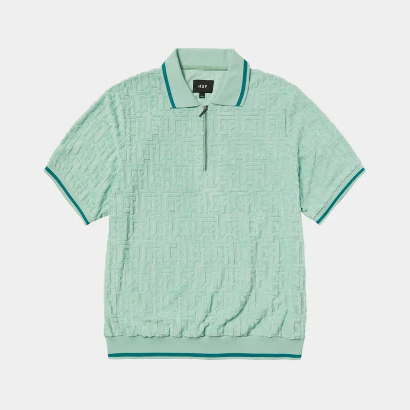 TETHER JACQUARD TERRY TOP