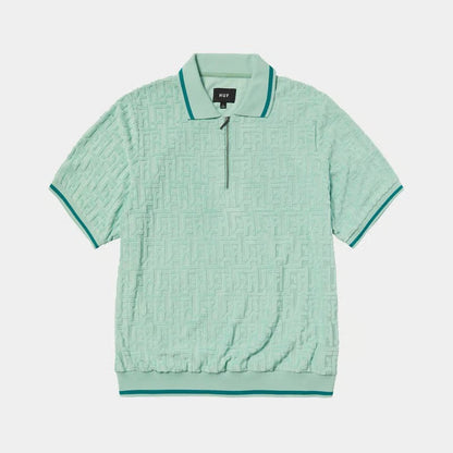 TETHER JACQUARD TERRY TOP