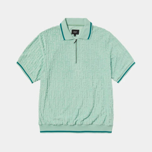 TETHER JACQUARD TERRY TOP