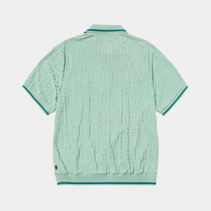 TETHER JACQUARD TERRY TOP