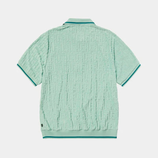 TETHER JACQUARD TERRY TOP