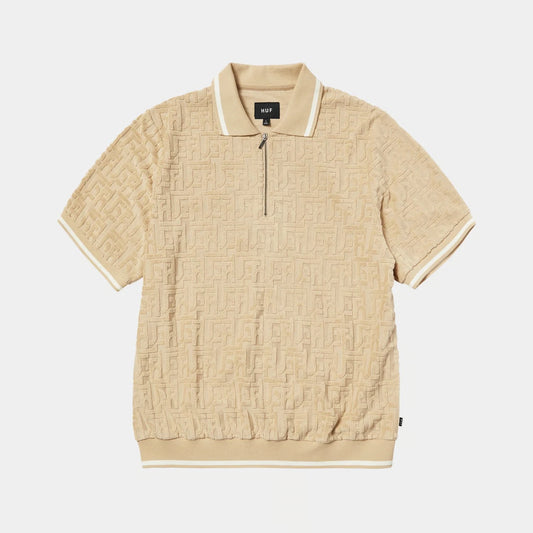 TETHER JACQUARD TERRY TOP