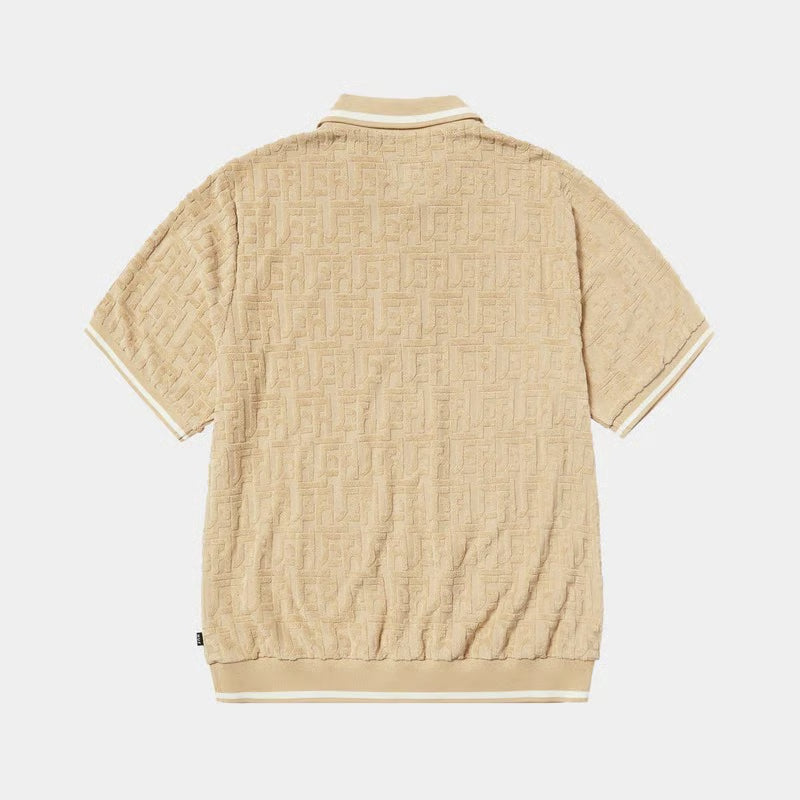 TETHER JACQUARD TERRY TOP
