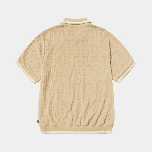 TETHER JACQUARD TERRY TOP