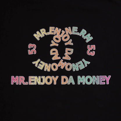 Spoof color letters short sleeves