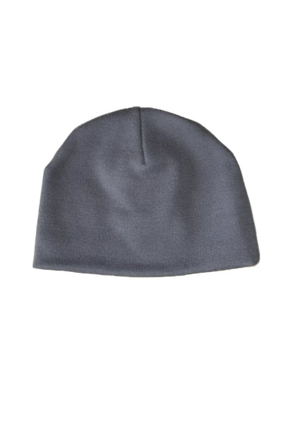 【SIRUSI LOCUS】 DISTORTION LOGOTYPE BEANIE （GRAY） 背面ロゴ全体画像