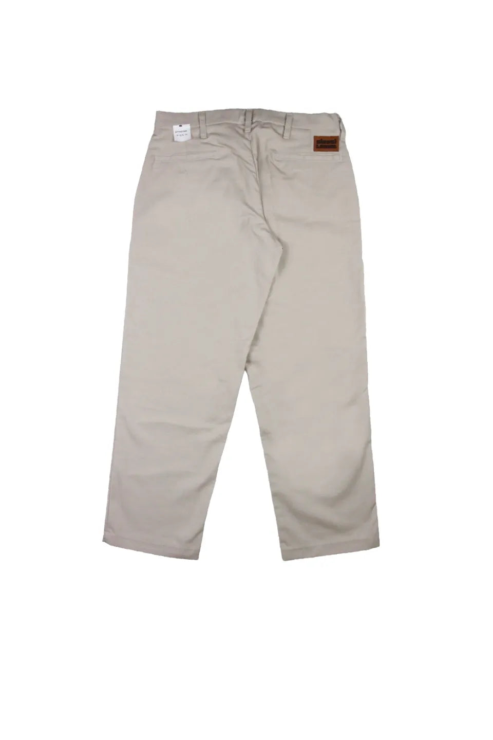 【SIRUSI LOCUS】 DISTORTION LOGOTYPE WORK PANTS （タン） バックパッチ 平置き背面